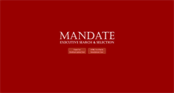 Desktop Screenshot of mandate-ess.com